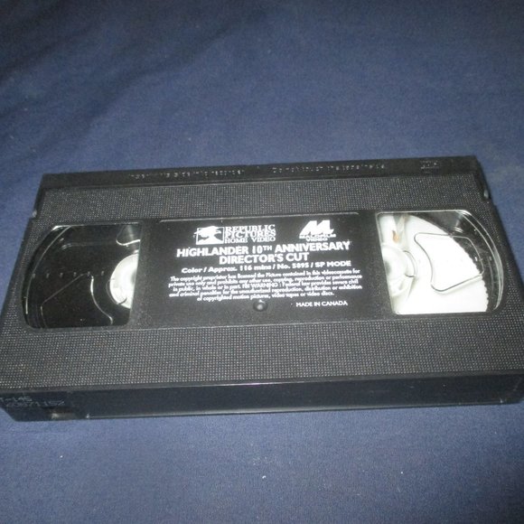 Highlander (VHS, 1996, 10th Anniversary Directors Cut) - Picture 5 of 6